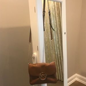 Michael Kors tan crossbody purse